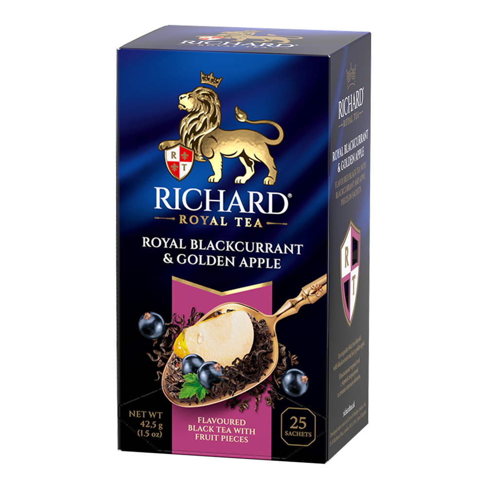 Tea Black Royal Blackcurrant, and Golden Alpine – Box – 25 tea bag